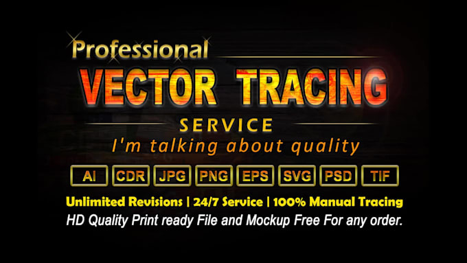 vector tracing, vectorize logo,  vector art, and any illustrations