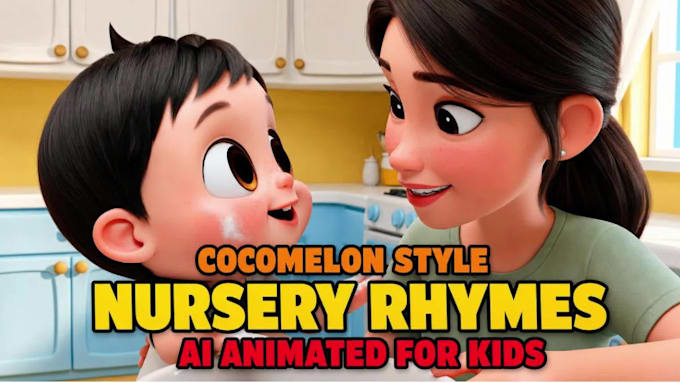 create 3d kids animation, nursery rhymes and learning videos