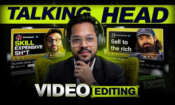 edit youtube talking head video with motion graphics and vsl edit