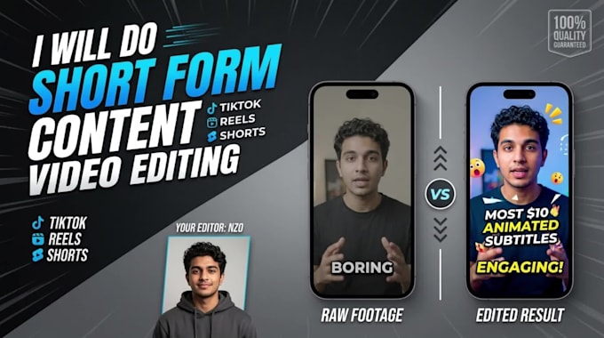 do short form content video editing