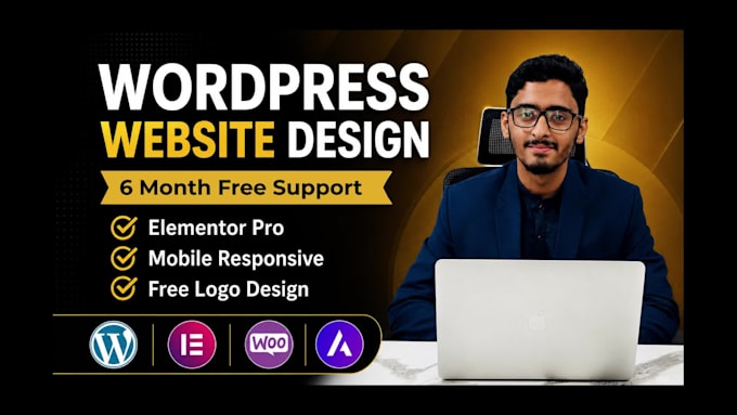 design a professional wordpress website using elementor for your business