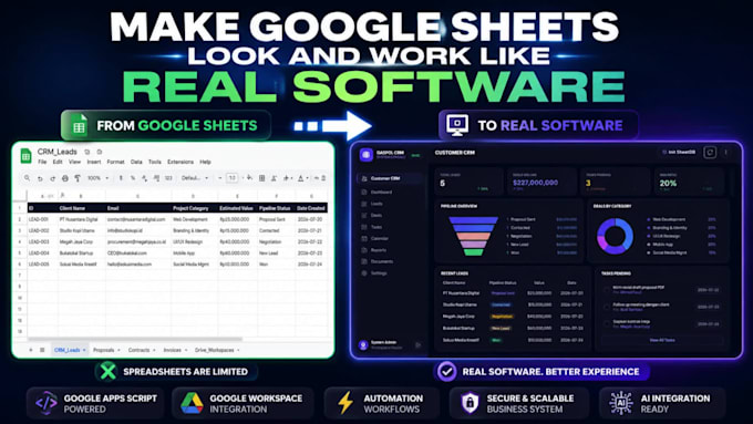 automate google sheets with apps script and custom web apps