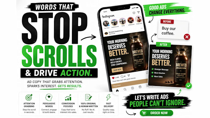 write effective tiktok, facebook, and instagram ad copy