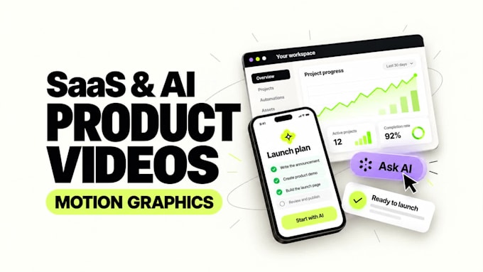 create a custom saas explainer and ai product promo video