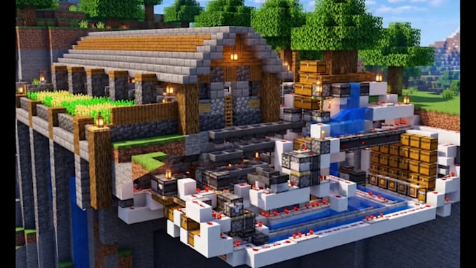 build custom minecraft redstone farms automatic survival maps spawn maps cattle