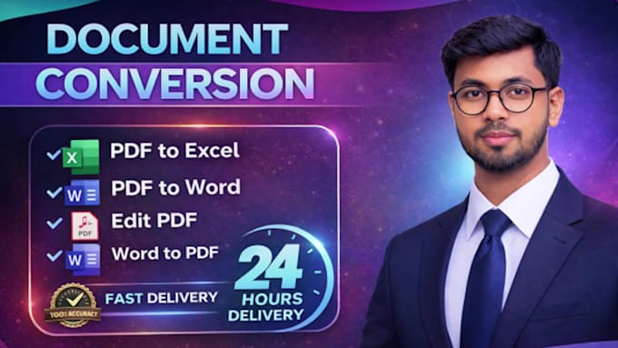 convert any documents, pdfs to ms word or excel, pictures to ms word or excel