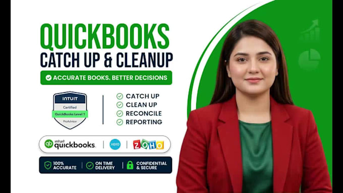 catchup, cleanup, reconcile in quickbooks online bookkeeping