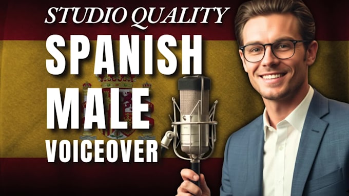 record premium castilian spanish voice over in 24h, voz en off