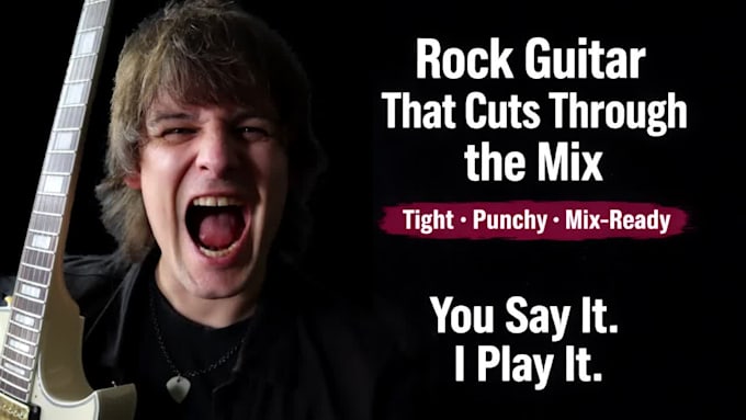 record punchy hard rock and metal guitars for your song