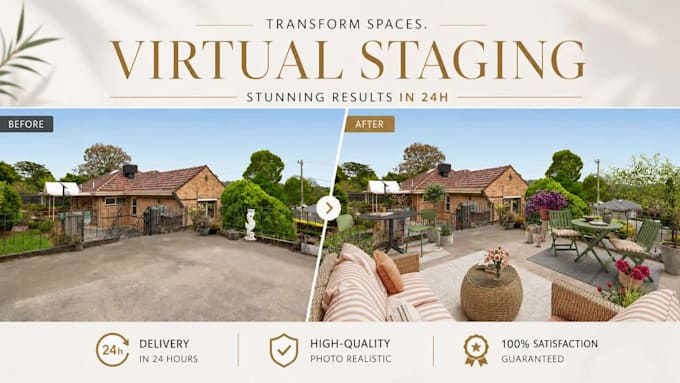 provide virtual staging, virtual renovation and decluttering
