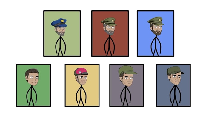 make 2d animated stickfigure videos like serious history or sticktory
