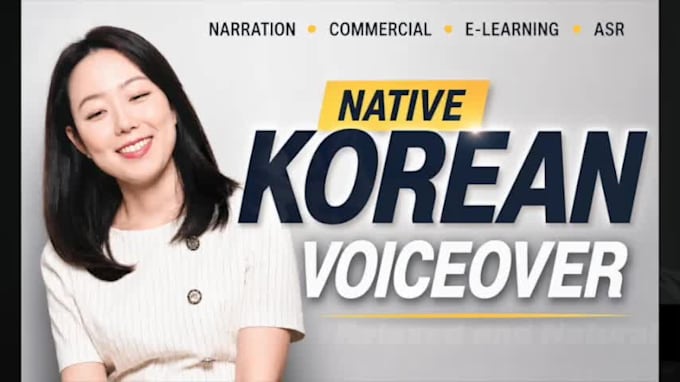 provide professional korean female voiceover