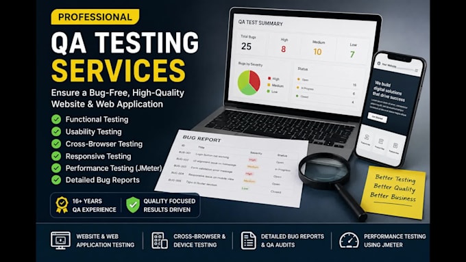 test your website and provide detailed bug reports