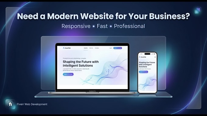 build a responsive react website with modern UI