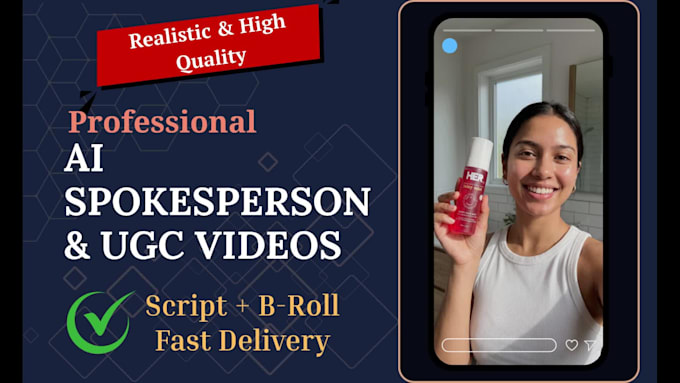 create professional ai spokesperson testimonial videos