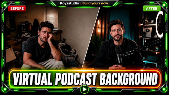 design custom zoom and podcast virtual background