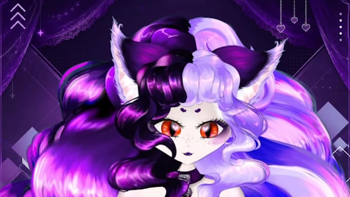 do professional live2d vtuber model design and 2d vtuber model rigging