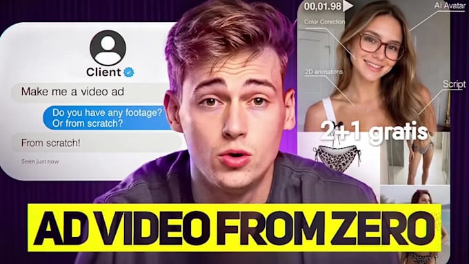 create video ad creative from zero for facebook and google