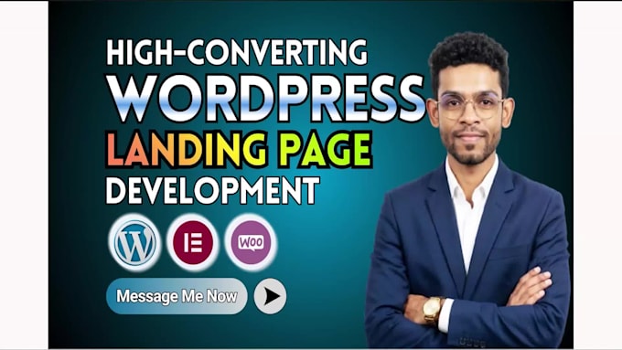design a fast wordpress landing page or one page website