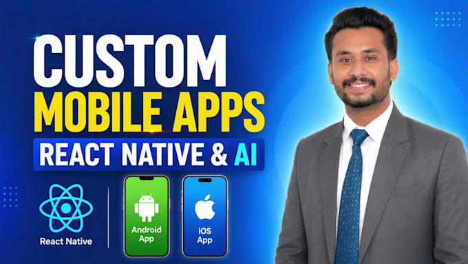 build a custom mobile app using flutter, react native and ai