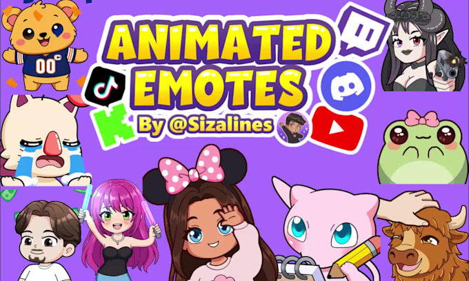 draw awesome animated chibi emotes for your twitch, discord