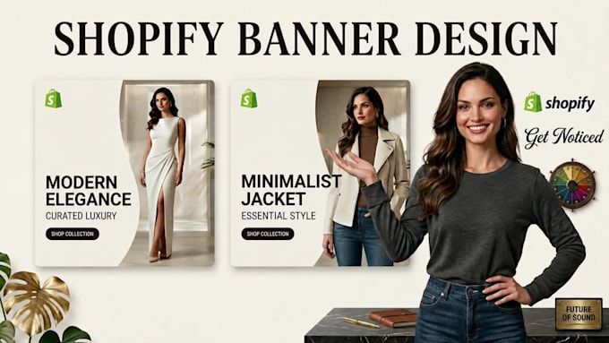 design a professional shopify banner for your store