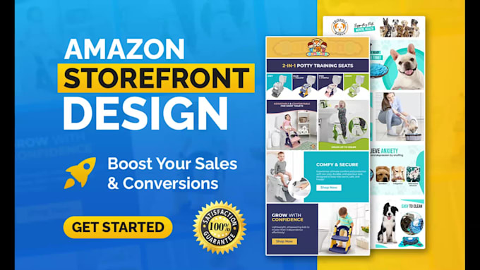 create amazon storefront design, amazon store or brand store