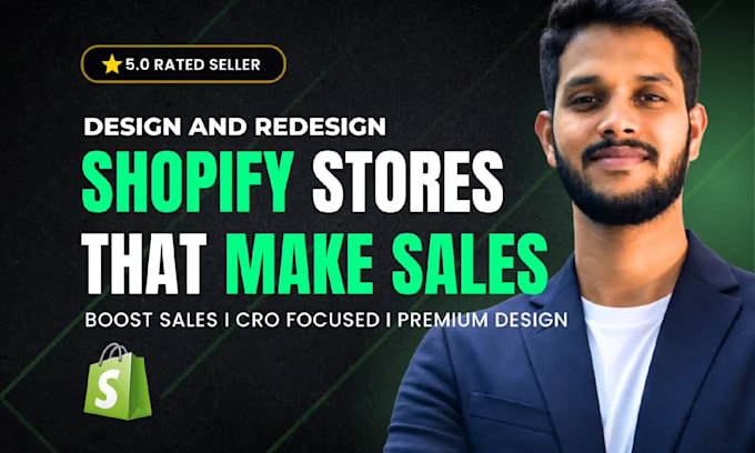 design or redesign high converting shopify store website or dropshipping website