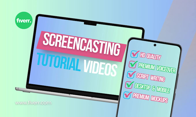 create a screencast tutorial or explainer video for your website or app