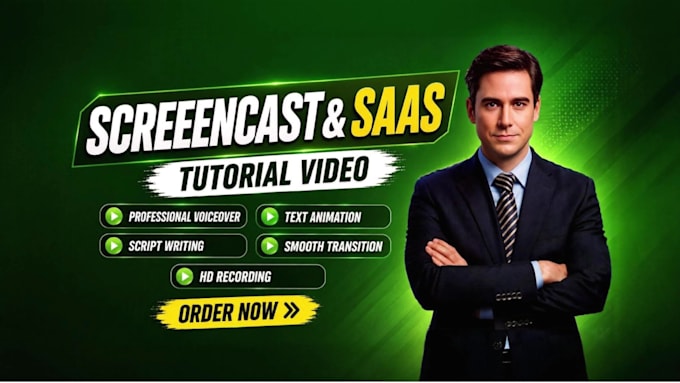 do screencast tutorial or explainer videos for website, app or saas products