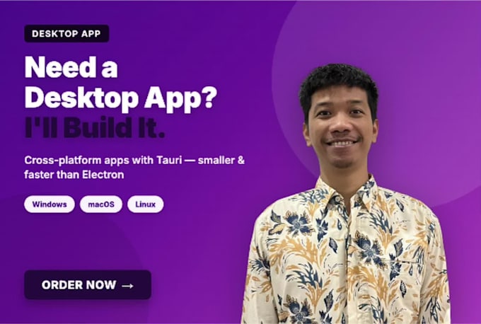 build your windows, mac, and linux desktop app with tauri