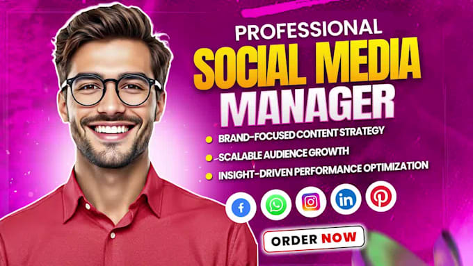be your social media marketing manager and content creator