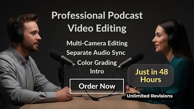 professionally edit your podcast video