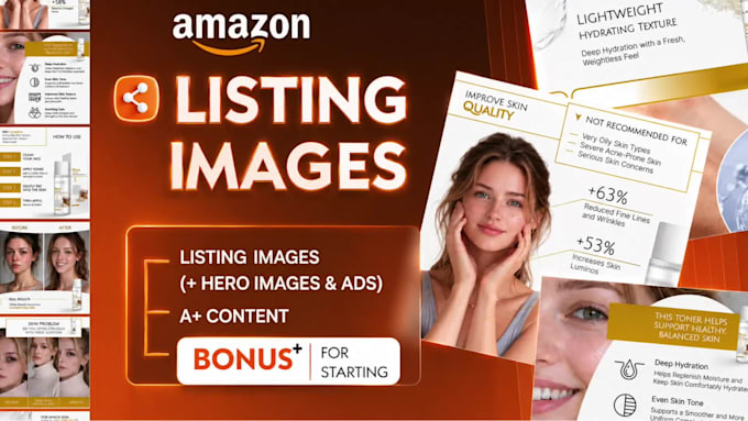 design amazon listing infographics images CTR