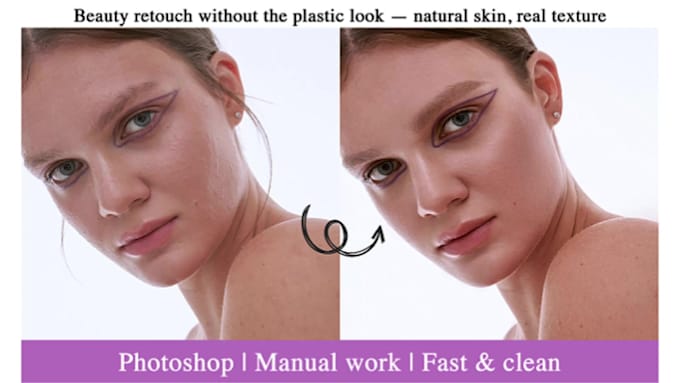 do beauty photo retouching with natural results