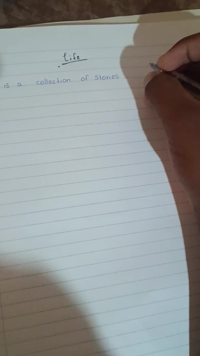 do handwriting notes and letters