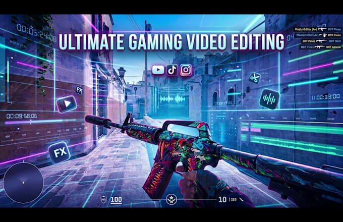 edit your valorant cs fortnite gaming video montage