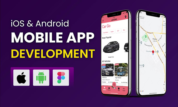 do mobile app development for android and ios as a flutter developer