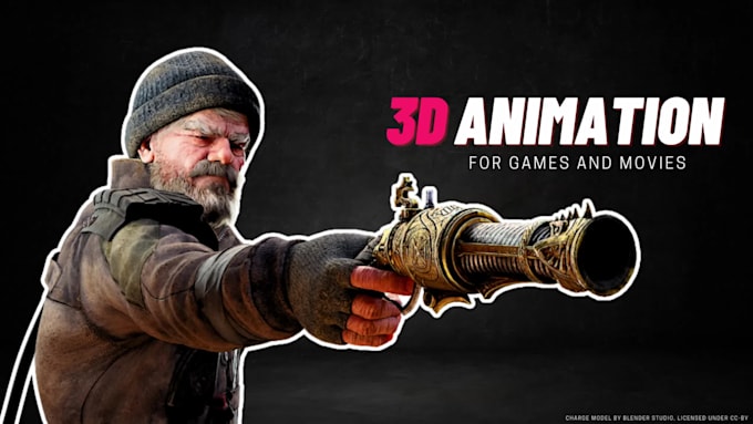 animate 3d character for games and movies