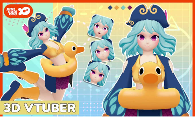 I will create 3d character models, vrchat avatar, vtuber character and vroid