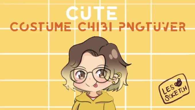 Hire a freelancer to draw your custom pngtuber chibi style