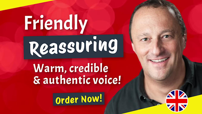 do reassuring soft warm rich sincere friendly trusted british english voiceover