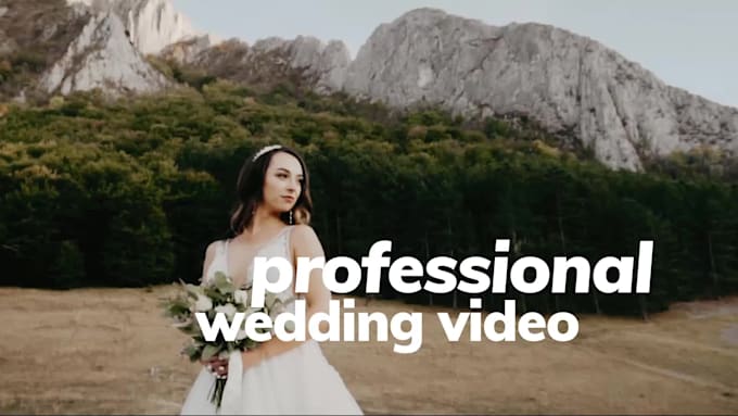professionally edit your wedding film