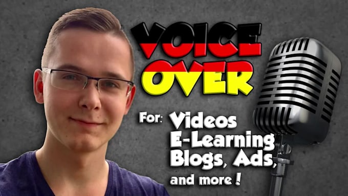 record a young male german voice over