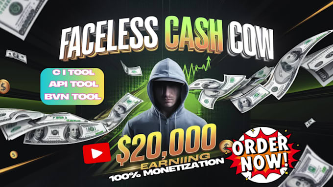 create automated youtube cash cow, faceless cash cow, cash cow channel, cash cow