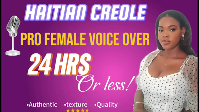 record native haitian creole voice over