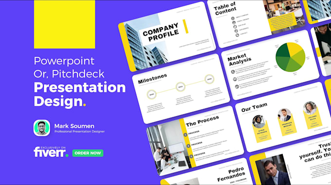 Do powerpoint presentation design, canva and google slides by Markgfx ...