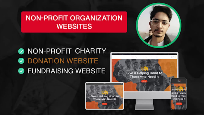 build nonprofit charity or fundraising website with donation system