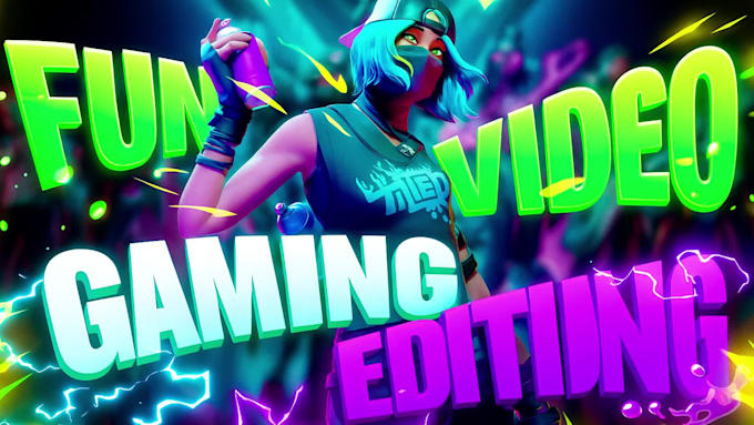 do a funny gaming video editing with free thumbnail