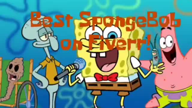 record a spongebob character voice impression